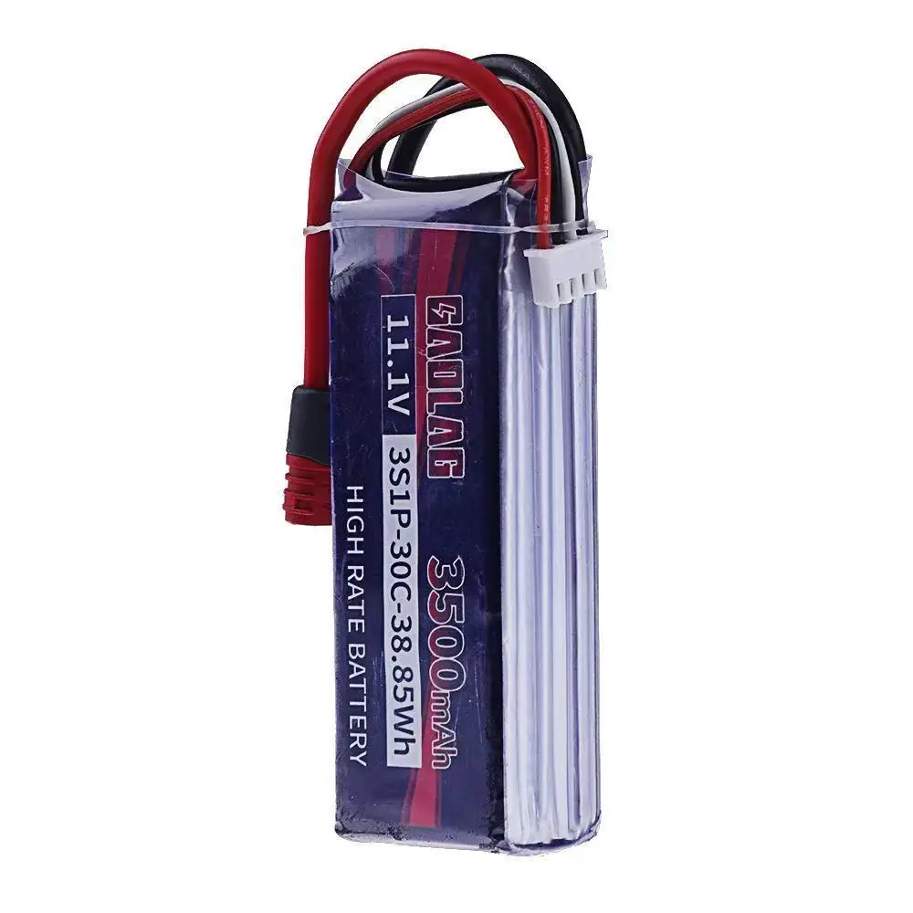 3S 11.1v 3500mAh Lipo battery For MJX Hyper Go 14211 14304 16208 16210 16207 16209 H12P 1/16 pieces high speed RC car With T