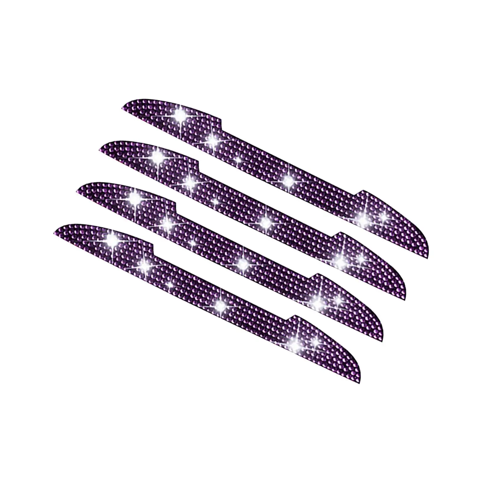 4x Bling Car Door Side Edge Protection Guards Vehicle Accessories Anti Collision Strips for Rear View Mirror Cover