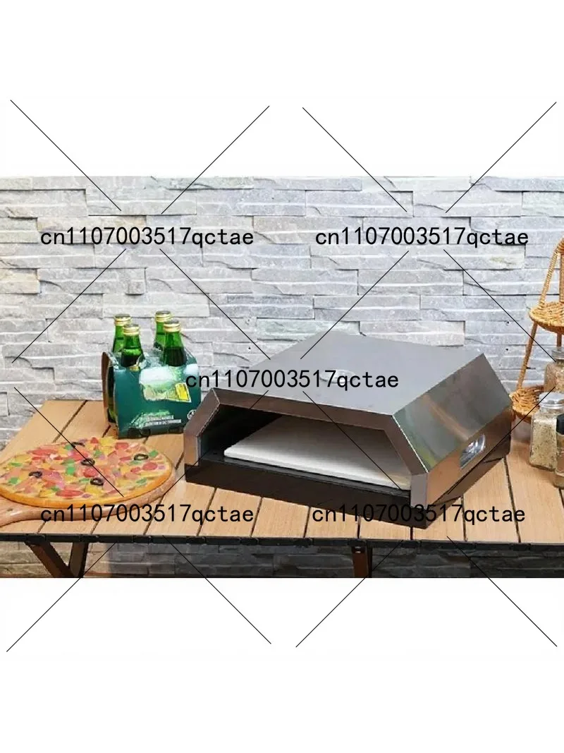 Stainless Steel Pizza Oven with Pizza Stone Bread Baking Oven Portable Pizza Oven