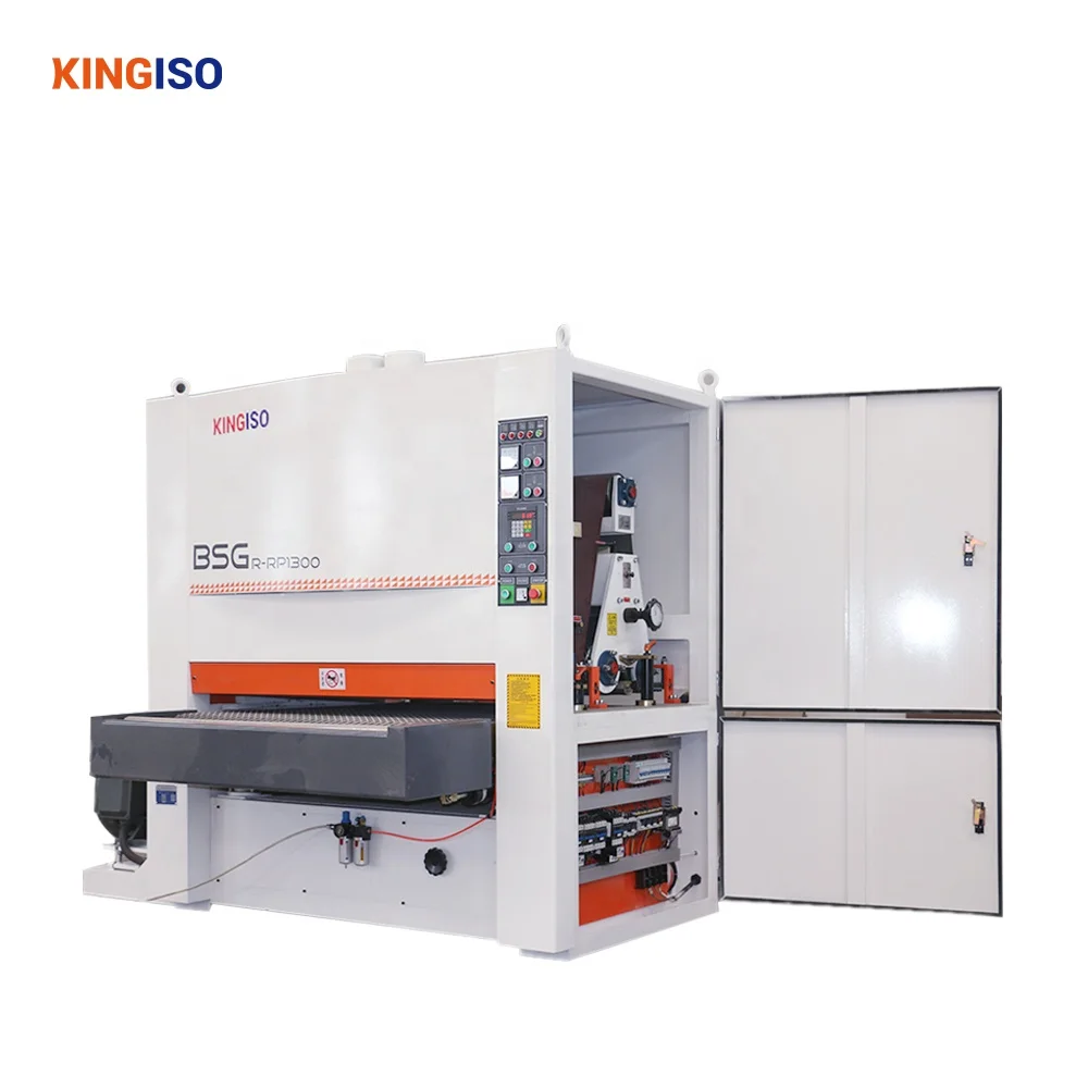 KINGISO Wide Belt Sander MSK1300R-RP Woodworking Sanding Machine