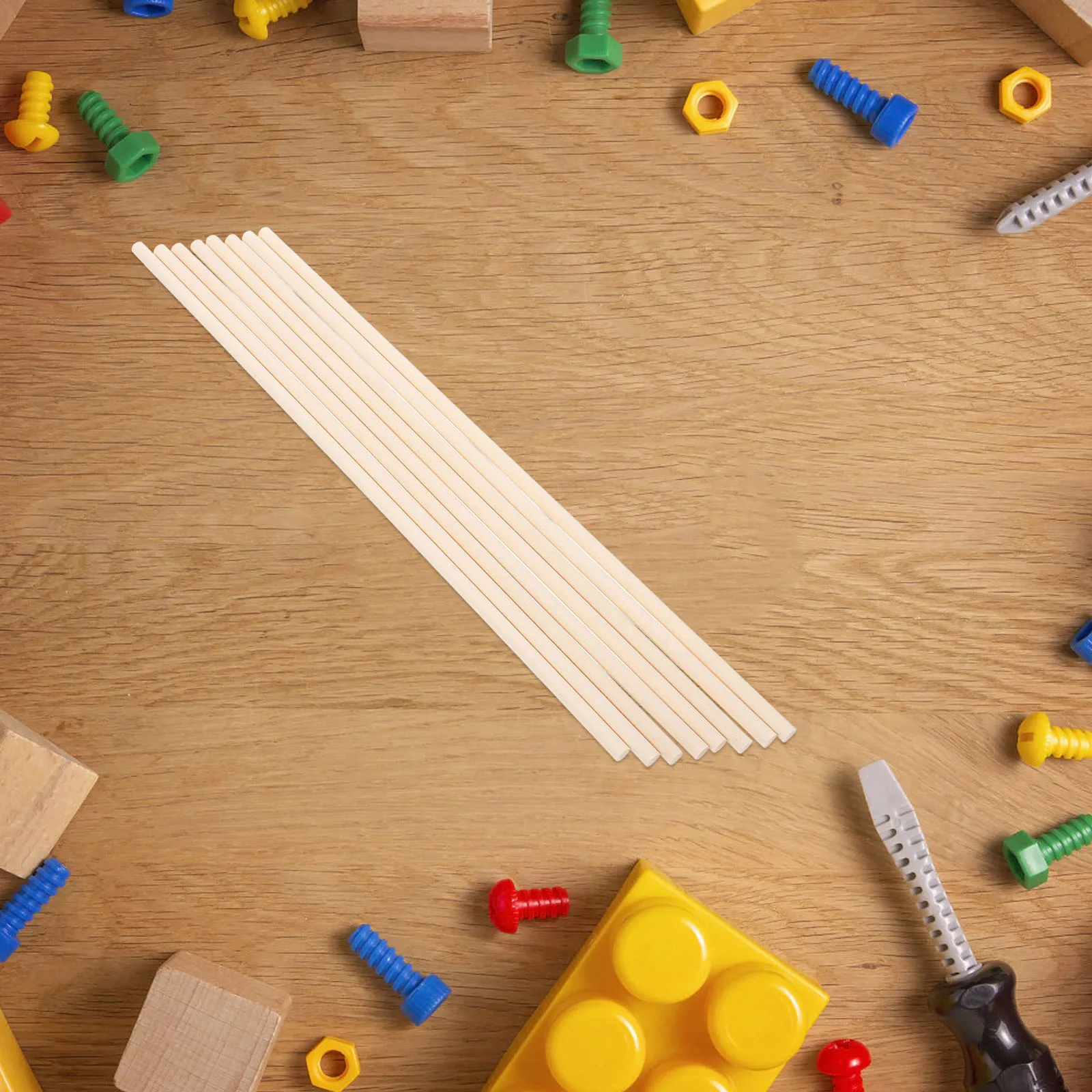 

50pcs Wooden Rhythm Sticks Colorful Kids Musical Instruments Percussion Rods Beginner Round Woodsticks Toy