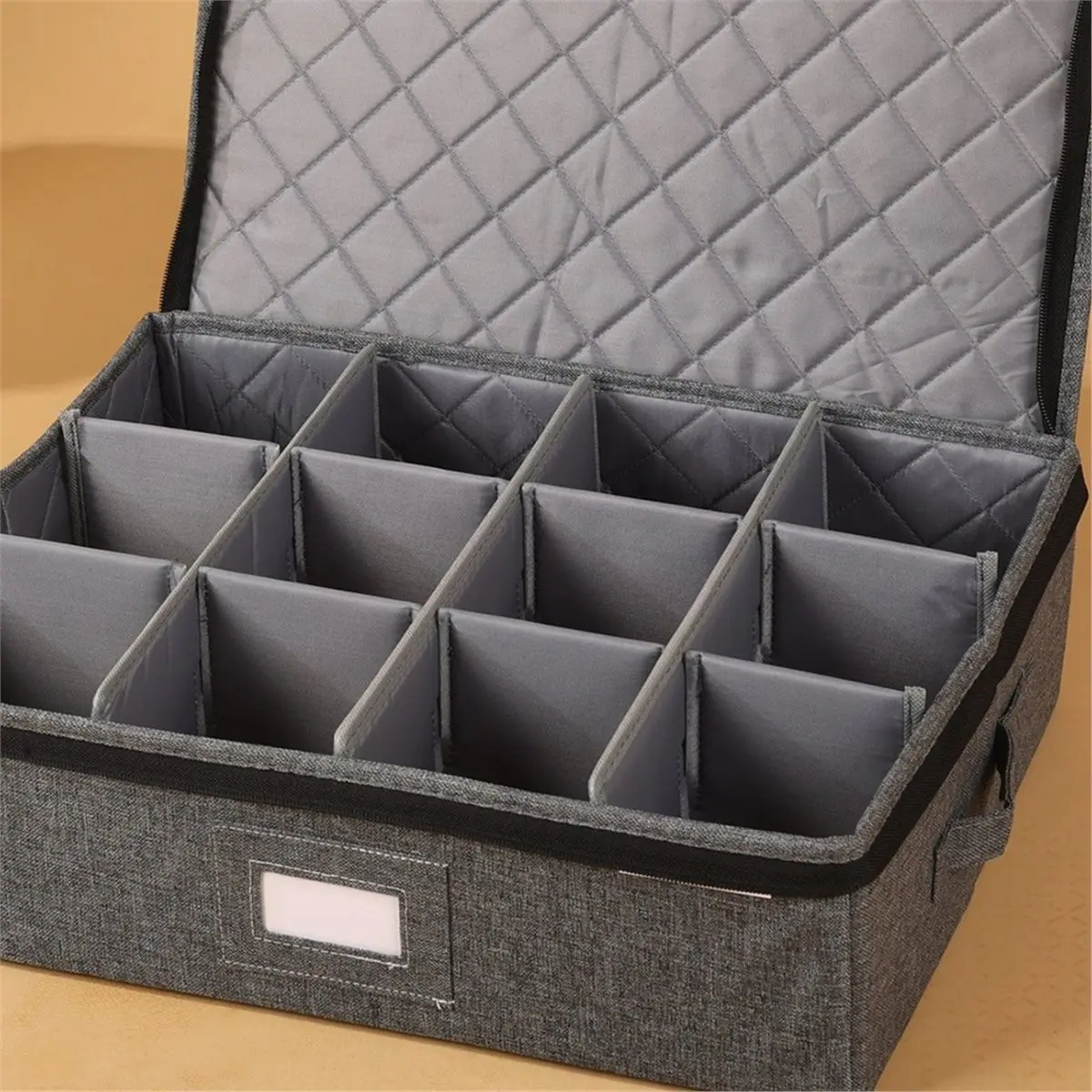 Nouvelles boîtes de rangement pour tasses et mugs 2026 – Organisateur de tasses à café avec séparateurs, capacité de 12 pour un emballage et un déménagement sécurisés
