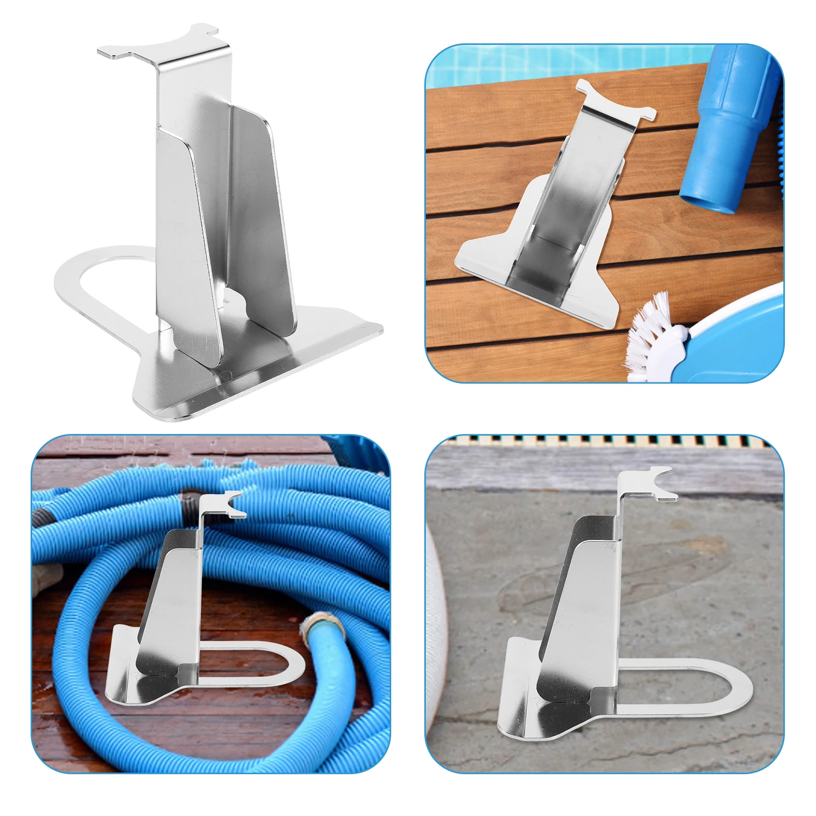 

Pool Hose Holder Rack for outside Garden Bracket Swimming Metal Support Pipeline