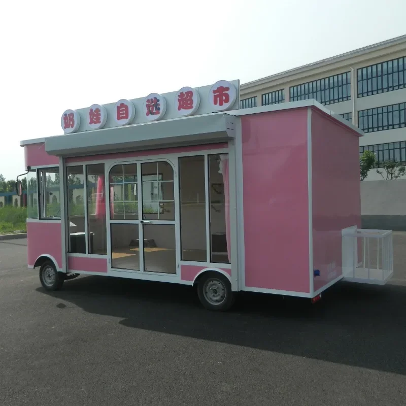 2025 جديد وصول مصنع المخرج الساخن بيع الملابس الكهربائية المتنقلة الأحذية القبعات والأوشحة فان شاحنة مقطورة بوتيك عربة #1