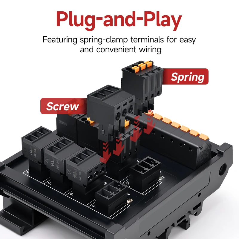 ENMG PLC Sensor ESTB-08SP1-S Terminal Block, NPN Proximity Switch & Photoelectric [2/3-Wire] Converter Board, Splitter Box Input
