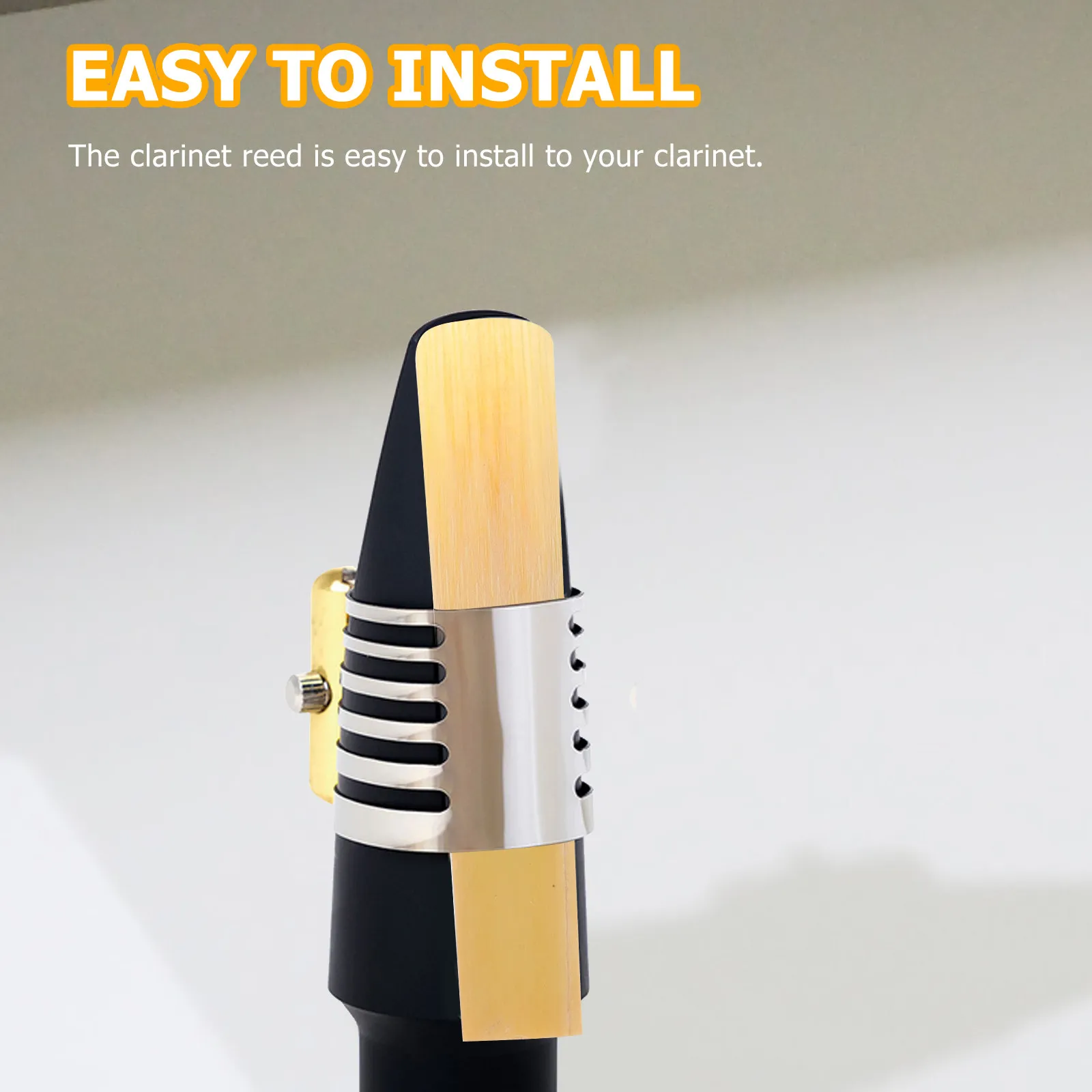 10Pcs Clarinet Reeds High Quality Selected Reed Material Reliable Not Easy to Break Ideal for Clarinet Practice Performance and