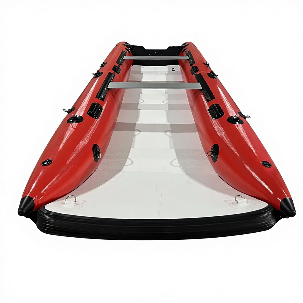 

Good Selling 4m Inflatable Catamaran Sailboat TPU PVC High Quality Speed Catamaran Boat For Fishing