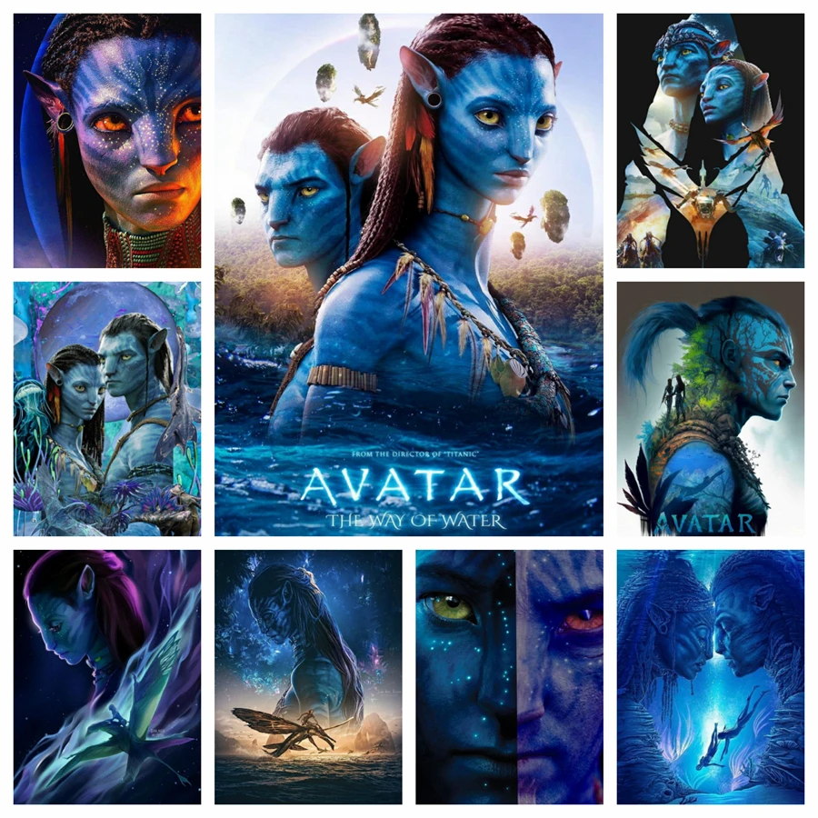 2024 Disney Movie Avatar 2: The Way of Water DIY Drill Diamond Painting Mosaic Embroidery Cross Stitch Handmade Craft Home Decor