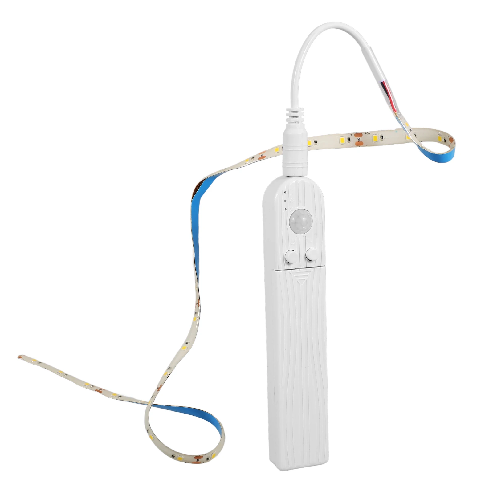 

Human Body Induction LED Light Strip Warm White Decorative Strip Lamp Bedside Home Bedroom Background Mirror