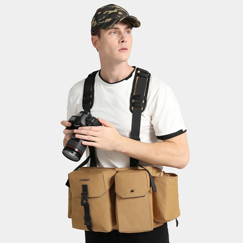 

Multi Functional Photography Bag Outdoor Large Capactiy Tactical Camera Lens Waist Pack for Canon/Nikon/Fuji Camera