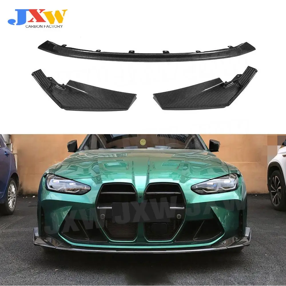 Carbon Fiber Front Lip Splitters For BMW M3 G80 M4 G82 G83 2020+ FRP Car Front Bumper Guard FRP