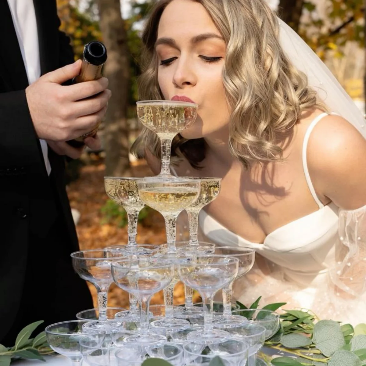 20/40/60 قطعة من كؤوس الشمباني - مراجعة Champagne Tower Set وسعره