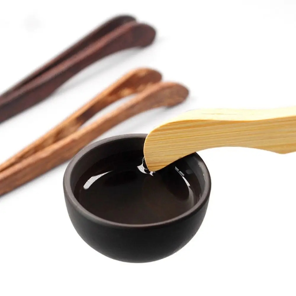 

Wood Bamboo Teacup Clip Anti-scalding Tea Clip Small Tools Food Clip Candy Fruit Salad Bread Tongs Kitchen Accessories