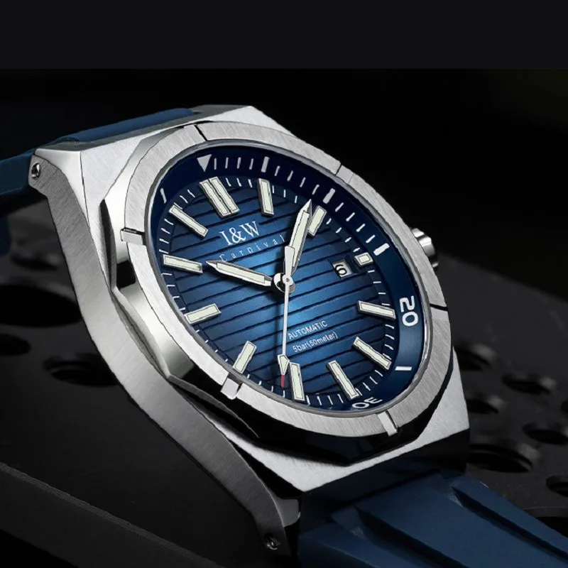 Iw Carnival For Mens Watch Business Automatic Wristwatch Japan Miyota Mechanical Steel Sapphire Luminous Date Relogio Masculino