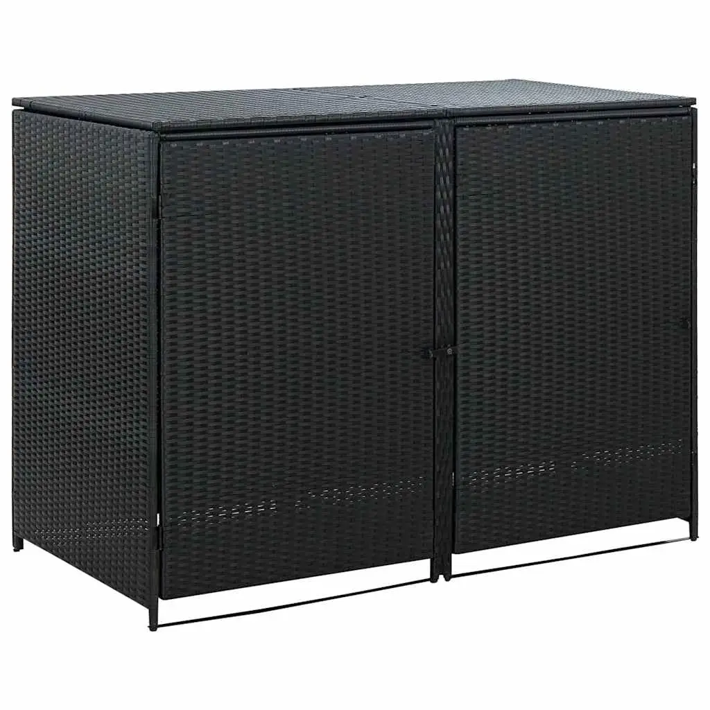 Weather Resistant Outdoor Bin Storage Shed for 2 Trash Cans, Customized