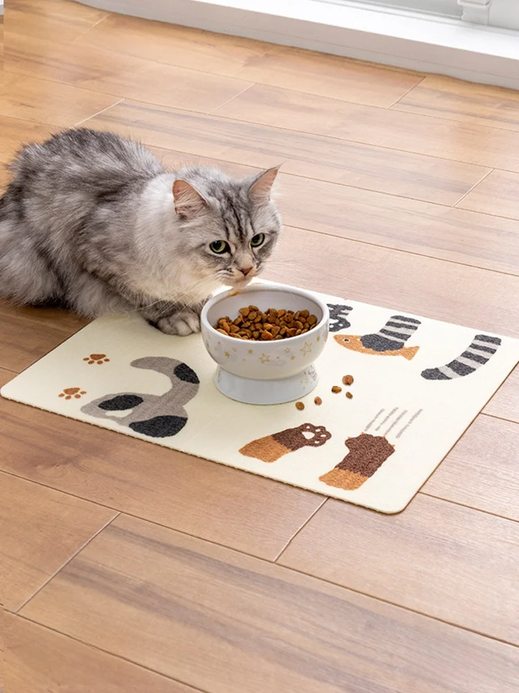 

Коврик для кормления животных SANKO: водонепроницаемый, устойчивый к моче, нескользящий, легко моется, универсальный размер, защита от проливания, подстилка под миски для собак