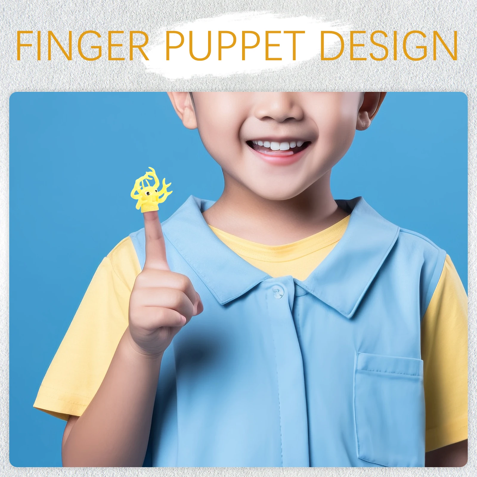 

5pcs Simulated Animal Finger Puppets Soft Material Kids Hand Puppets Story Toy Baby Fun Creative Fashion Toys
