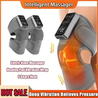3 vibraciones 5 niveles compresa caliente hombro codo masaje rodillera soporte para el cuidado de la salud masajeador eléctrico de rodilla con