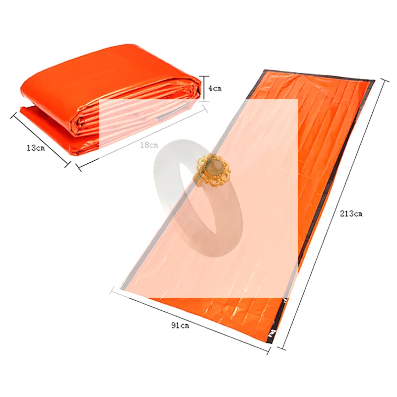 

Ultra Waterproof Mylar Thermal Emergency Sleeping Bag Blankets Lightweight Survival Sleeping Bag Keep Warm For Camping Hiking