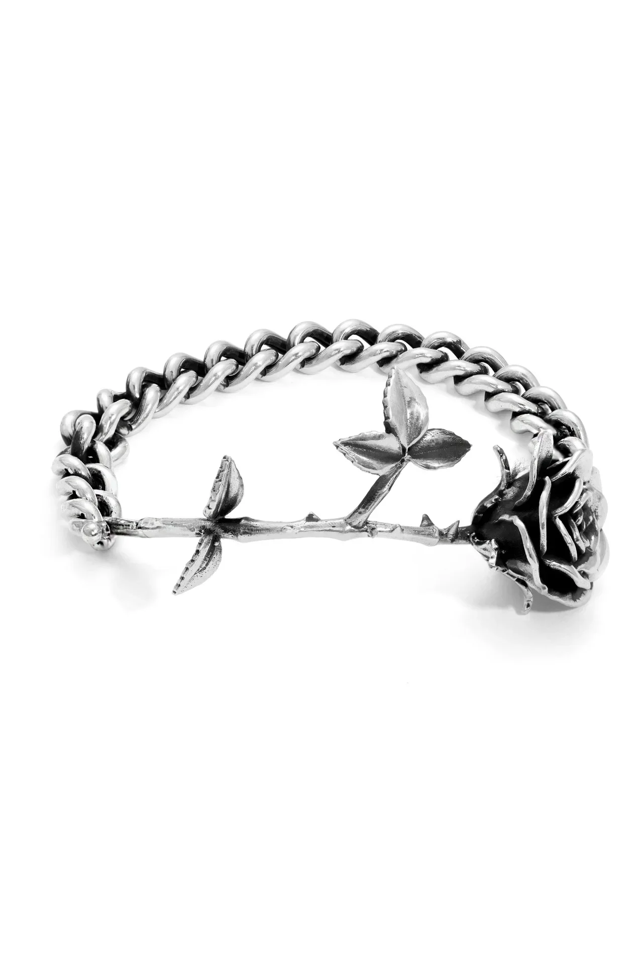 Rose Persönlichkeit Hip Hop Paar erd Silber Armband Männer High Sense Licht Luxus Ins Nische Design Trend Armband Frauen