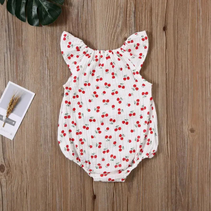 2020 Baby Summer Clothing Toddler Kids Baby Girls Floral Jumpsuit Playsuit Bodysuit Cotton Linen Shorts Clothes