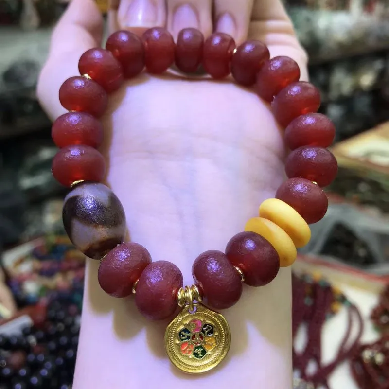 Frosted Red Agate D…