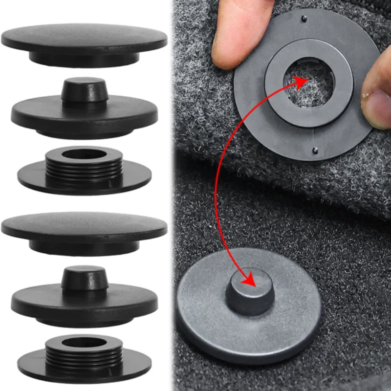 Clip Universali per Tappetini Auto, Fibbie di Fissaggio a Doppio Strato, Clip per Tappeti, Accessori Auto