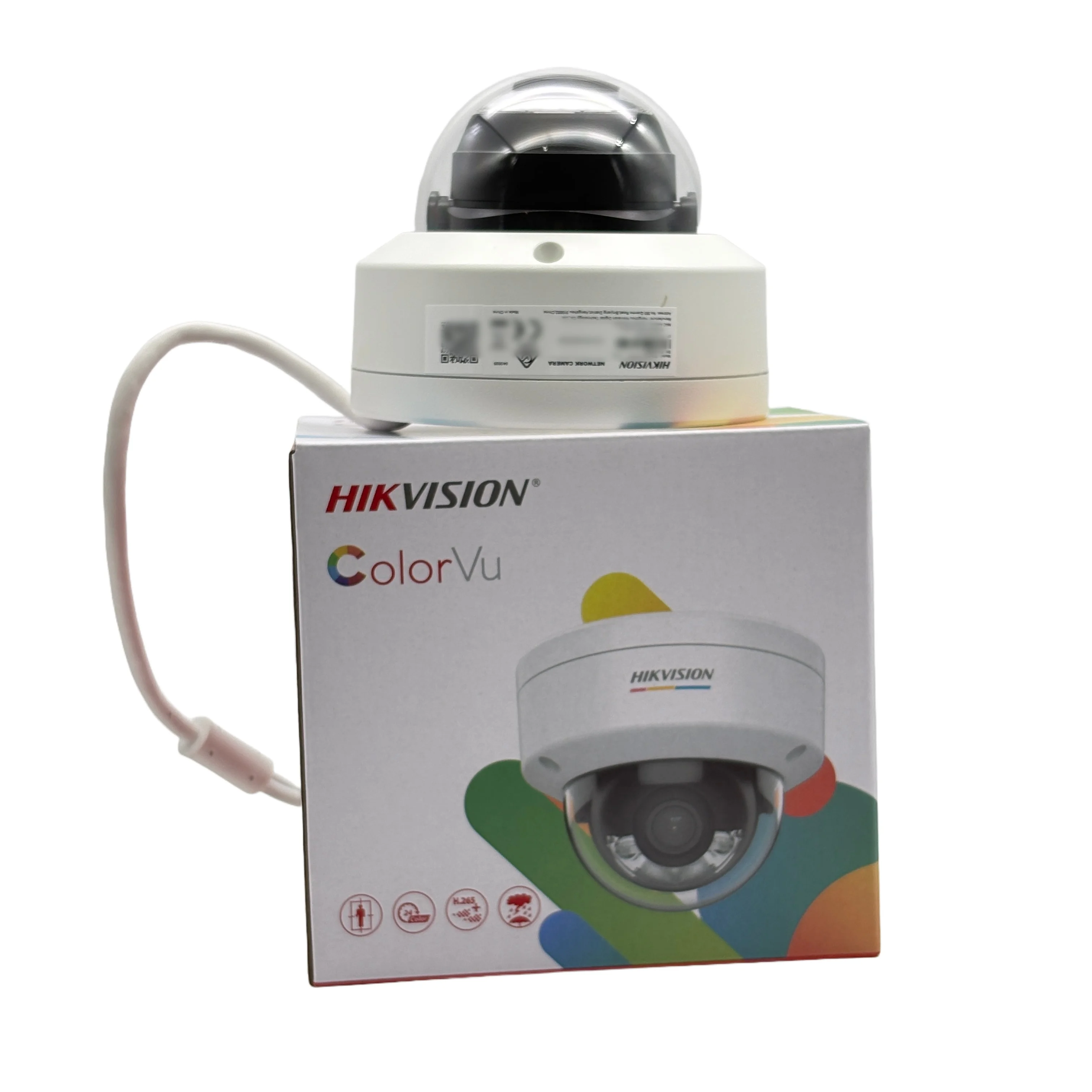 كاميرا مراقبة Hikvision4MP ColorVu كاملة الألوان للرؤية الليلية DS-2CD1147G2-L H.265 + مقاومة لتسرب الماء IP67 الصوت CCTV للمنزل في الهواء الطلق
