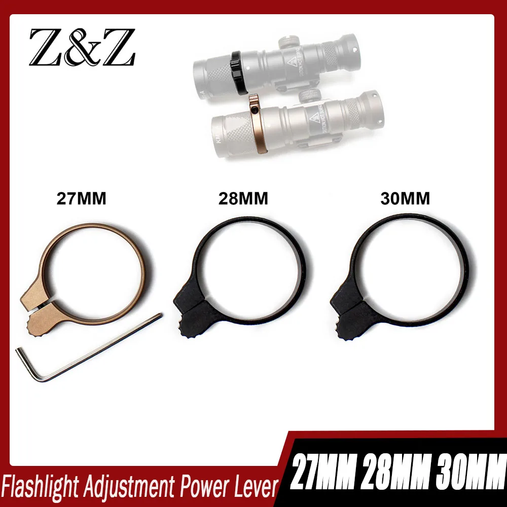 Metal Tactical Flashlight Adjustment Power Lever Adjusting Tool Hunting for M300V M600V-IR X300V-IR X400V Scout Light Accessory