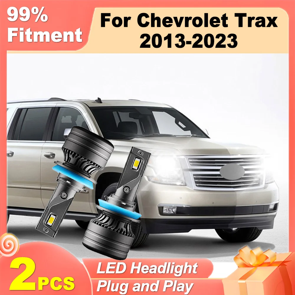 

2pcs LED Headlight 6000K White H11 H8 H9 Super Bright 20000LM 120W High Power 12V 24V Canbus error For Chevrolet Trax 2013-2023