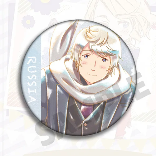 APH HETALIA AXIS POWER 58MM BADGE IRON BUTTON przypinki do plecaka