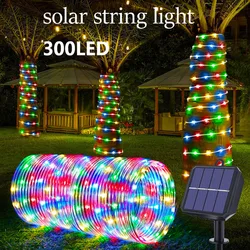 Outdoor LED Solar String Lights, Waterproof Twinkle Lights, Fio de cobre, 8 modos, Fairy Lights para o Natal, Árvore, Jardim, Festa, Casamento