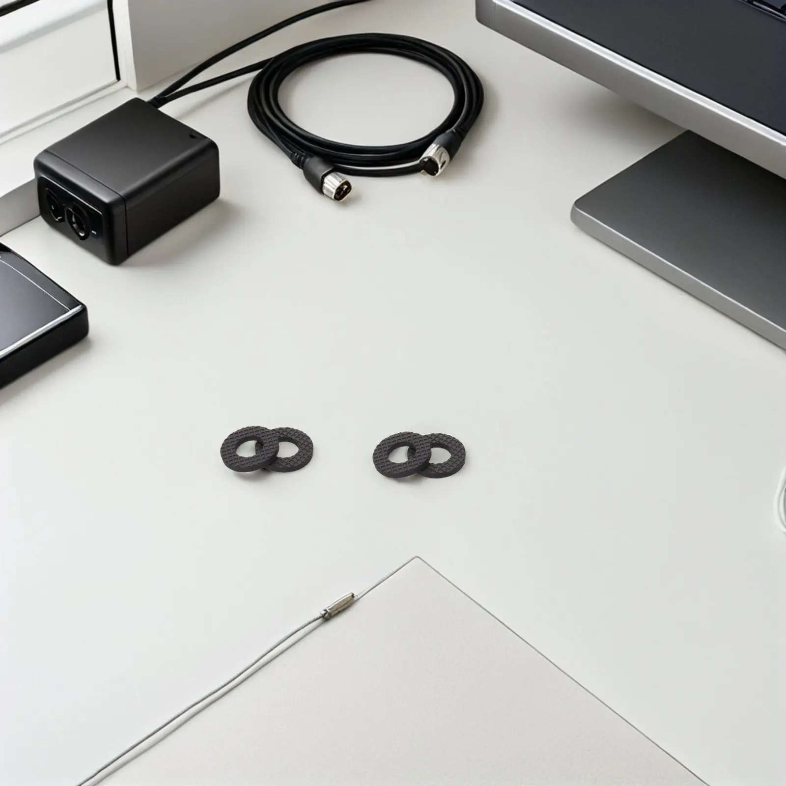 5pcs Black Rubber Washers 3/8