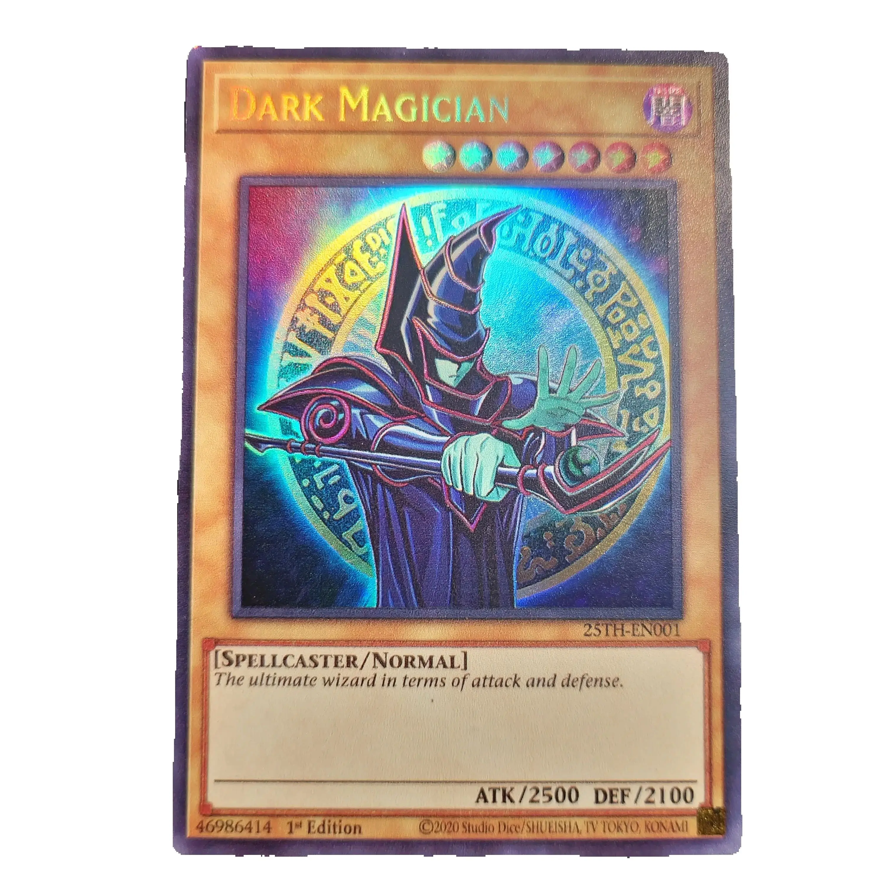 Yu-Gi-Oh 25TH-EN001 DARK MAGICIAN Ultra Rare Children's Gift Collectible Card Toy Not Original
