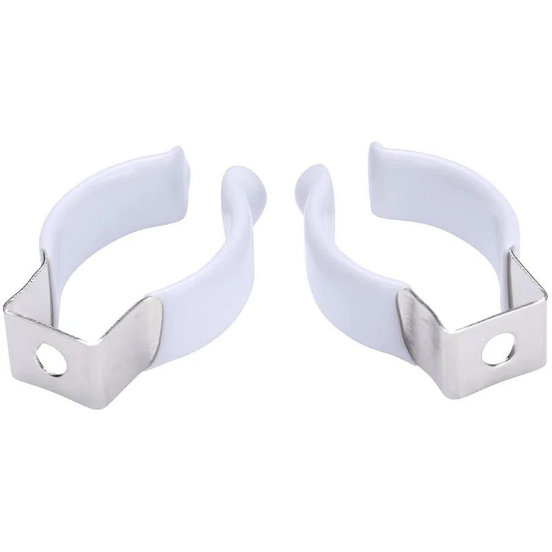 

ABJT-25Pcs Stainless Steel Clip Holder Fluorescent Tube Lamp Mounting Bracket To Hang T8 LED Tube Light Tubes Lampholder