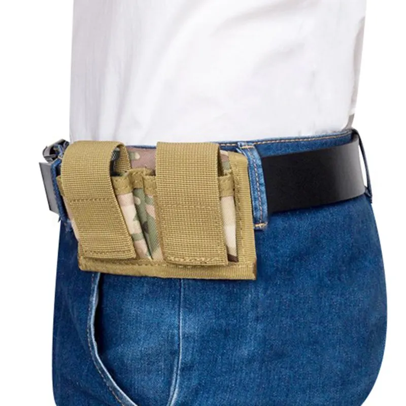 タクティカル スピードローダー ポーチ ケース ホルダー ナイロン タクティカル ダブル スピードローダー ベルト ユニバーサル フィット .357 .44 ほとんどの .38 から .45 コルト