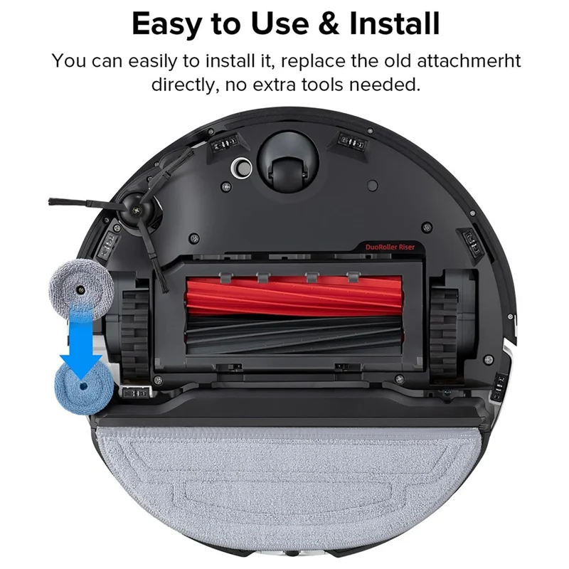 

Комплект аксессуаров для Roborock S8 Maxv Ultra и S8 Max Ultra: боковые щетки, фильтры, тряпки для швабры-AA26