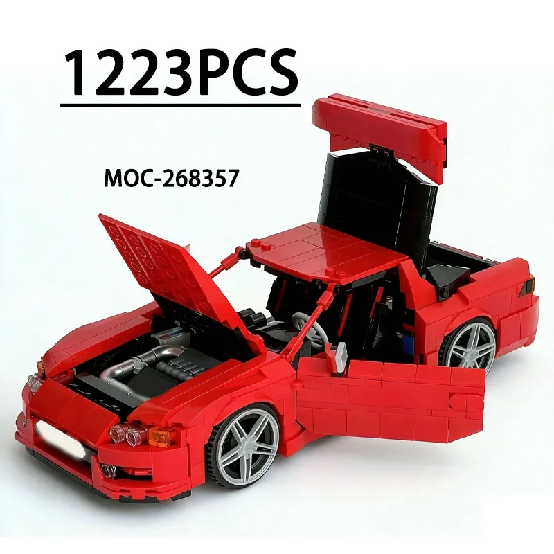 MOC-268357 Building Blocks Super Sports Car  Construction Toy Model 1223 Pieces Birthday Christmas New Year Gift