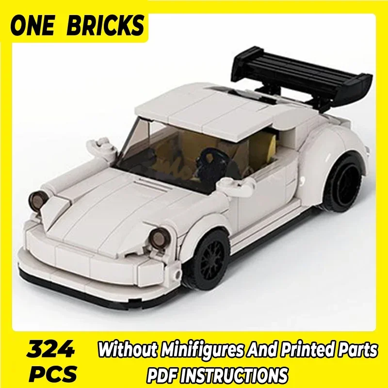 

Moc Building Blocks Supercar Model White Sports Car Technical Bricks DIY Assembly Construction Toys For Childr Holiday Gifts