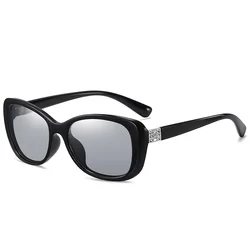 Gafas de sol polarizadas con caja pequeña para hombre y mujer, lentes de Metal a la moda, para ciclismo