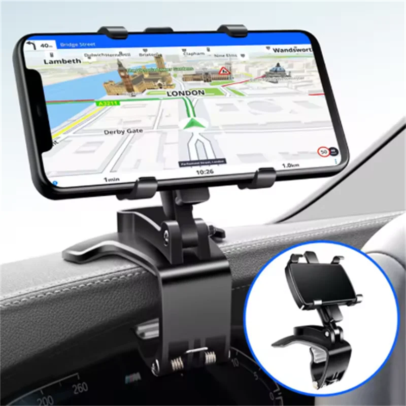 Neue Verbesserte Auto-Handyhalterung 360° °   Rotierbarer GPS-Navigationshalter für iPhone Samsung Xiaomi Tragbarer Autozubehör-Ständer