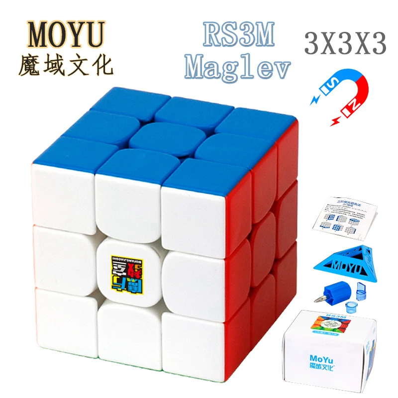 

MoYu RS3M 3x3 Магнитный магический куб Meilong3C скоростной куб 3x3x3 профессиональный малев скоростной пазл детские игрушки