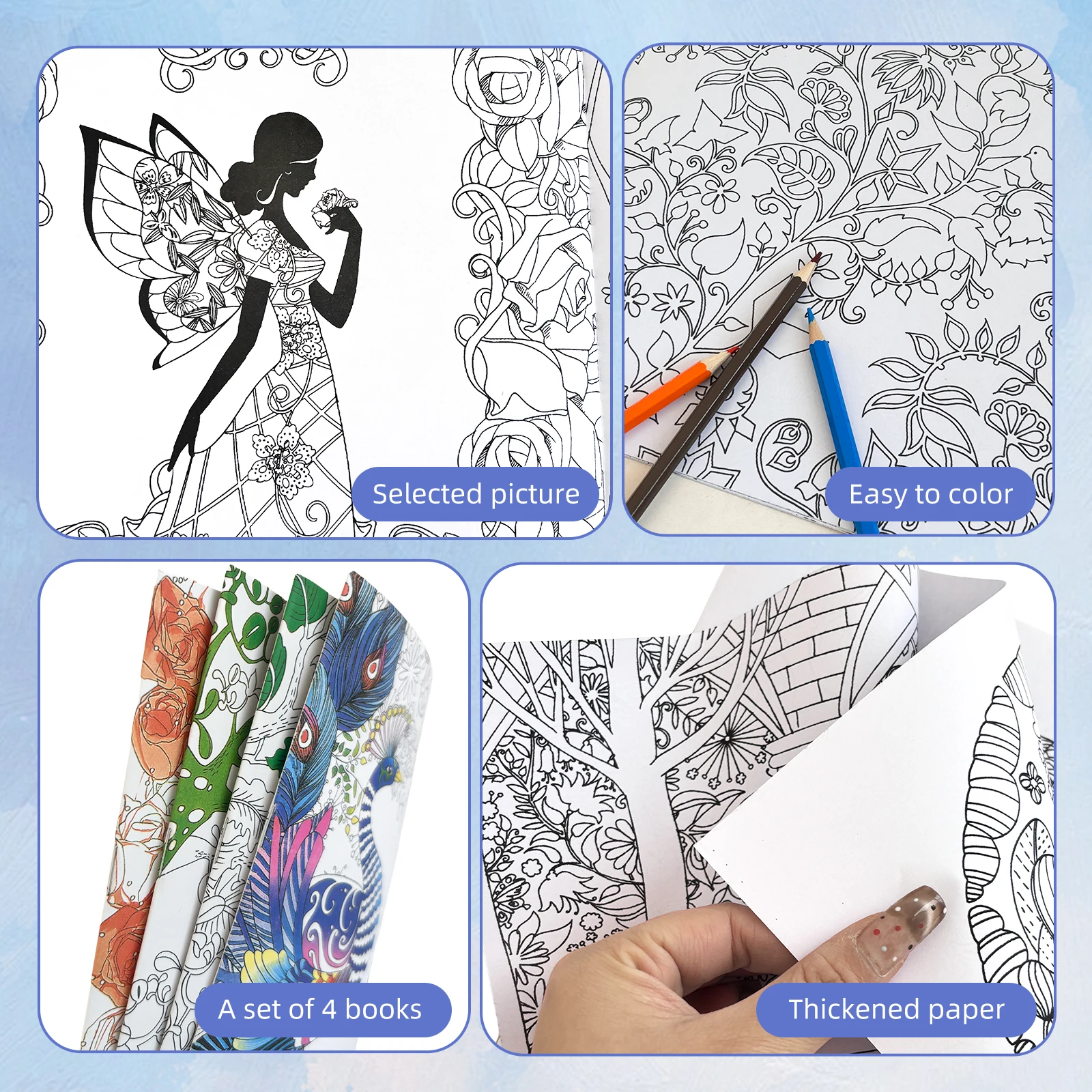 Coloring Book For Children Adult Relieve Stress Kill Time Painting Art Book