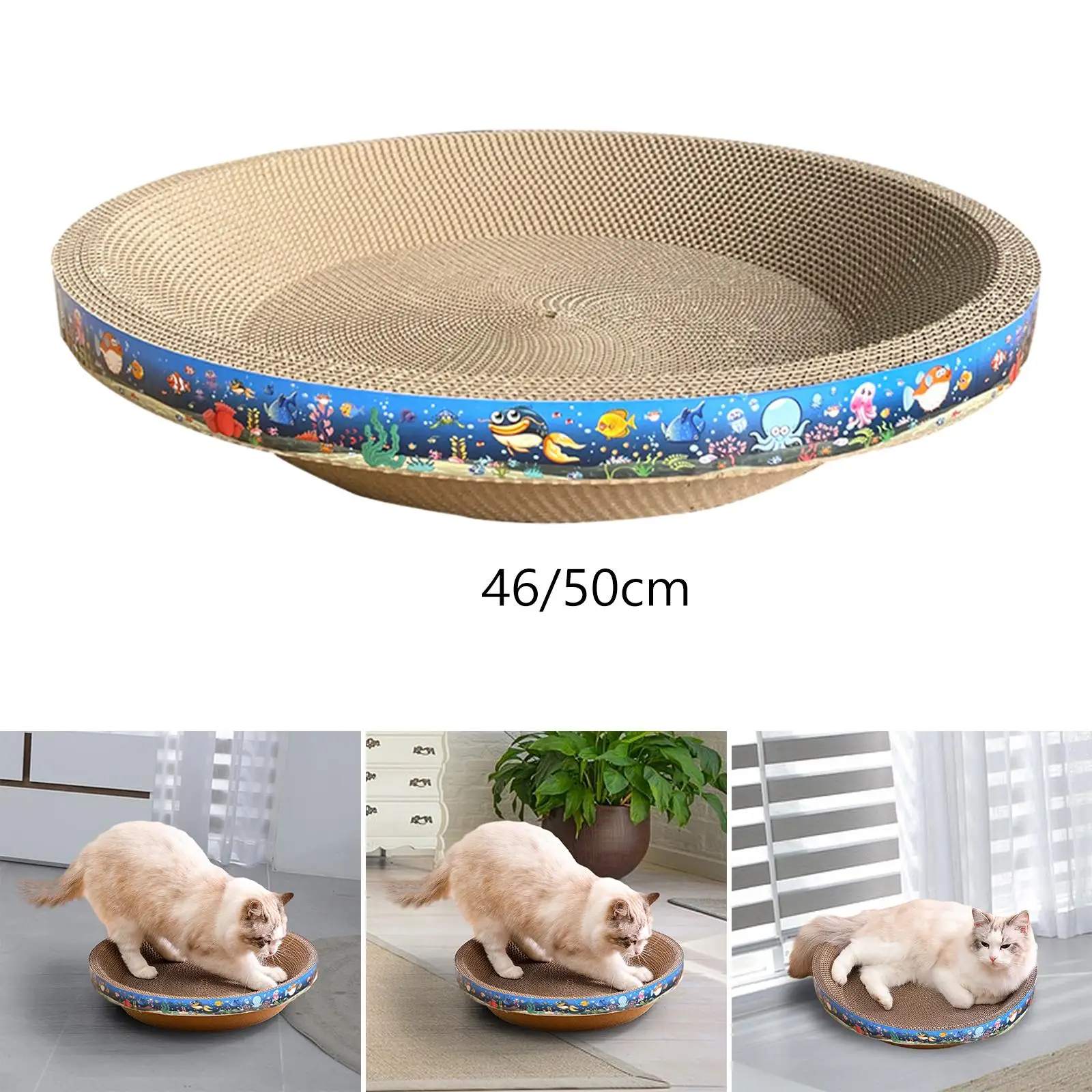 Cat Scratcher Cardboard for Small Medium Large Cats Furniture Protection Mat Scratch Pad Nest Cat Lounge Bed Sleeping Playing