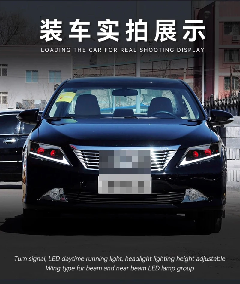 

Car Front Light For Toyota Camry LED Headlight 2012 2013 2014 Accessories Camry V40 DRL Turn Signal Head Lamp