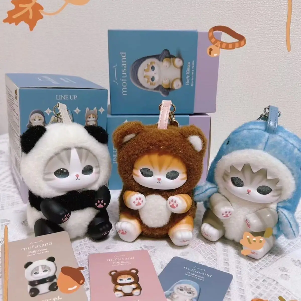 Cute Shark Cat Vinyl Plush Keychain Japanese Style Cat Animal Costume Bag Gift For Bag Decoration Reproduction Version