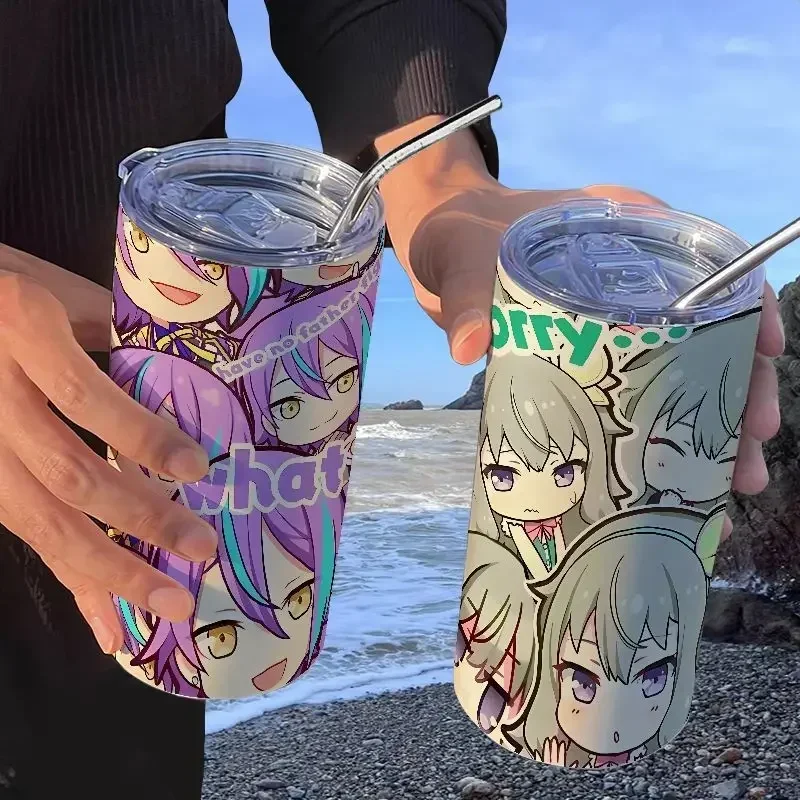 Anime Kamishiro Rui Yoisaki Kanade Akiyama Mizuki Asahina Mafuyu Thermos Mug Coffee Cup Stainless Steel Water Glasses