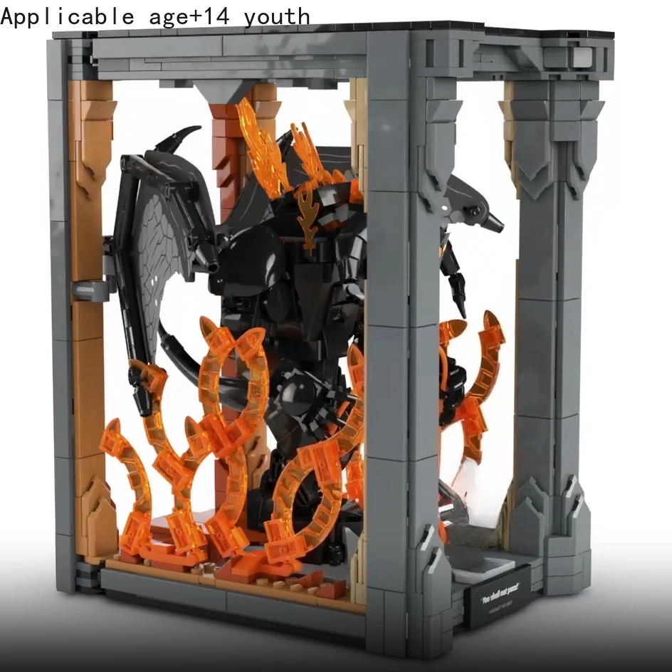 

2025 New Balrogs Book Nook Bookshelf Decor Kit Building Block Creative Bricks Display Sets For Adult Birthday Gift