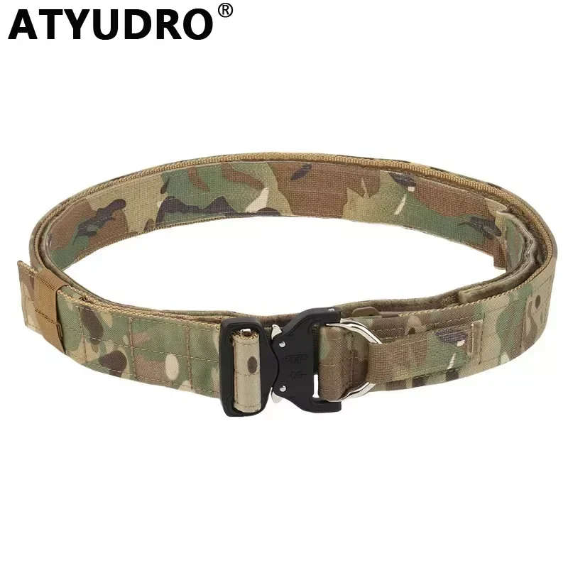 

ATYUDRO Tactical Belt Combat Camping Hiking Waistbands Outdoor Sports Hunting CS Wargame Shooting Airsoft Paintball Acessories