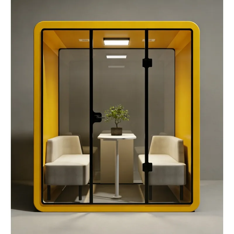 Modern Aluminum Foldable Outdoor Gym Soundproof Booth Privacy Telephone Booth Portable Acoustic Silent